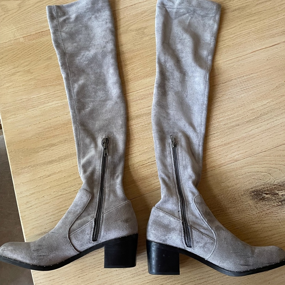Suede over the knee boots